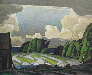 Summer Storm - A.J. Casson reproduction oil painting