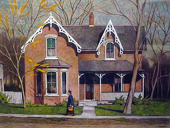 Union Ville - A.J. Casson reproduction oil painting