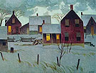 Winter Evening - A.J. Casson reproduction oil painting