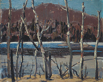 A Beaver Lake 1921 - A.Y. Jackson reproduction oil painting