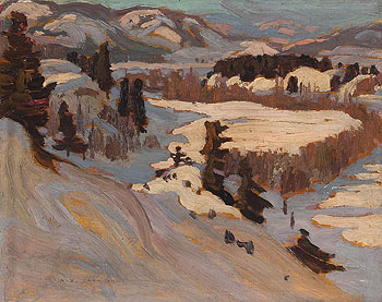 Baie Saint Paul 1923 - A.Y. Jackson reproduction oil painting
