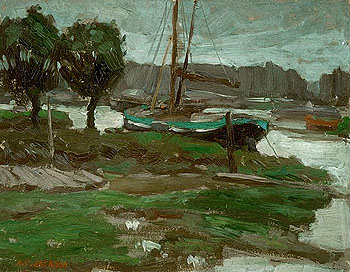 Dordrecht 1909 - A.Y. Jackson reproduction oil painting