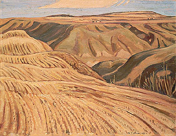 Farmland at Fort St John North of Dawson Creek 1943 - A.Y. Jackson reproduction oil painting