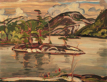 Grace Lake Algoma I 1939 - A.Y. Jackson reproduction oil painting