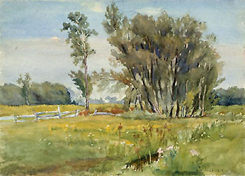 Landscape with Willows 1903 - A.Y. Jackson reproduction oil painting