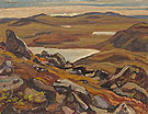 Looking South from Teshierpi Mountain 1950 - A.Y. Jackson reproduction oil painting