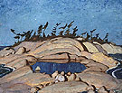 Night Pine Island 1924 - A.Y. Jackson reproduction oil painting