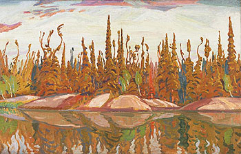 Northern Lake 1928 - A.Y. Jackson reproduction oil painting