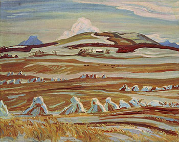 October Twin Butte Alberta 1951 - A.Y. Jackson reproduction oil painting