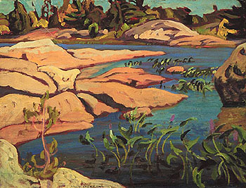 Pickerel Weed Georgian Bay c1932 - A.Y. Jackson reproduction oil painting