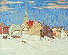Quebec Village 1921 - A.Y. Jackson reproduction oil painting