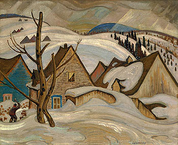 Saint Tite des Caps c1925 - A.Y. Jackson reproduction oil painting