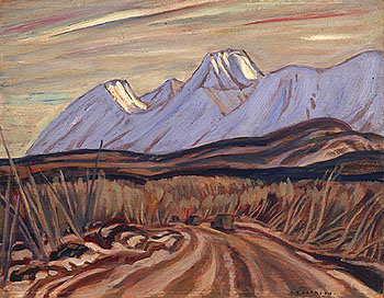 The Highway near Kluane Lake 1943 - A.Y. Jackson reproduction oil painting