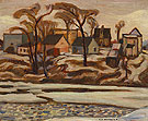 The Yamaska River at Saint Hyacinthe c1934 - A.Y. Jackson