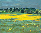 Wild Mustard Brockville 1922 - A.Y. Jackson reproduction oil painting