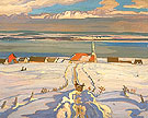 Winter Quebec 1926 - A.Y. Jackson reproduction oil painting