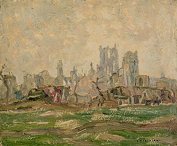 Ypres 1917 - A.Y. Jackson reproduction oil painting