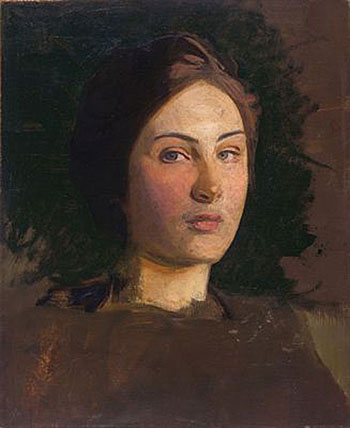 Alma Vollerman c1903 - Abbott Henderson Thayer reproduction oil painting