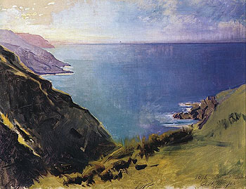 Cornish Headlands 1898 - Abbott Henderson Thayer reproduction oil painting