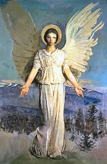 Monadnock Angel - Abbott Henderson Thayer reproduction oil painting