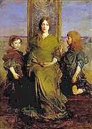 Virgin Enthroned - Abbott Henderson Thayer reproduction oil painting