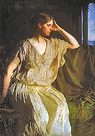 Woman in a Grecian Gown - Abbott Henderson Thayer reproduction oil painting