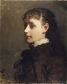 Jessie Jay Burgel c1880 - Abbott Henderson Thayer reproduction oil painting