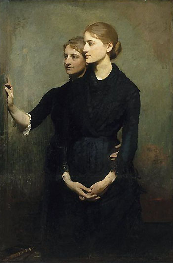 The Sisters c1884 - Abbott Henderson Thayer reproduction oil painting