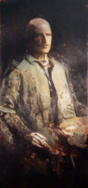 Self Portrait - Abbott Henderson Thayer reproduction oil painting