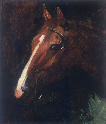 Portrait of a Horse - Abbott Henderson Thayer reproduction oil painting