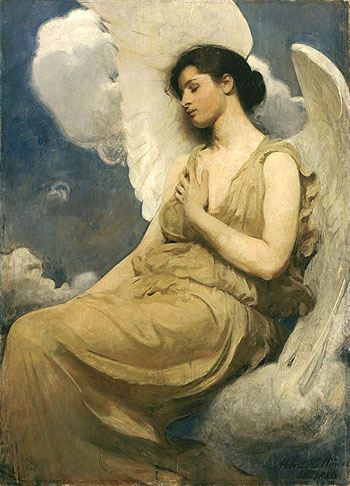 Winged Figure 1889 - Abbott Henderson Thayer reproduction oil painting