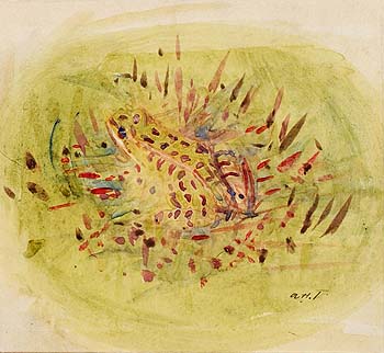 Frog c1910 - Abbott Henderson Thayer reproduction oil painting