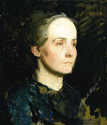 Portrait of a Woman 1881 - Abbott Henderson Thayer reproduction oil painting