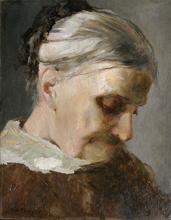 Sutdy of Old Woman 1890 - Abbott Henderson Thayer reproduction oil painting