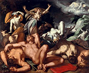 Death of Niobes Children 1591 - Abraham Bloemaert reproduction oil painting