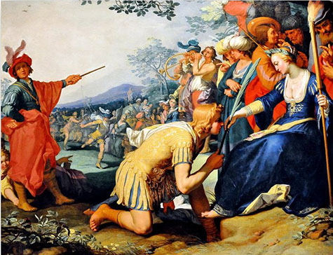 Theagenes Receiving the Palm of Honour From Chariclea 1626 - Abraham Bloemaert reproduction oil painting