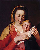 Virgin and Child 1628 - Abraham Bloemaert reproduction oil painting