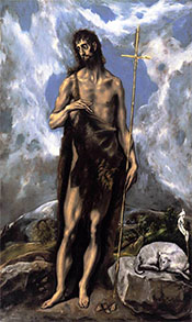 St John the Baptist - El Greco reproduction oil painting