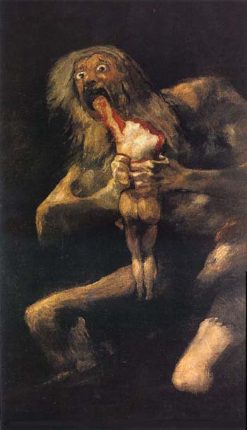 Saturn Devouring his Son - Francisco de Goya ya Lucientes reproduction oil painting