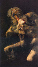 Saturn Devouring his Son - Francisco de Goya ya Lucientes