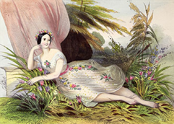 Maria Taglioni - Achille Deveria reproduction oil painting
