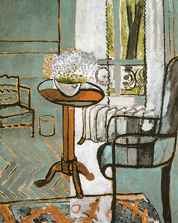 The Window (Interior with Forget-Me-Nots) 1916 - Henri Matisse reproduction oil painting