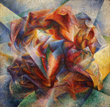 Dynamism of a Soccer Player 1913 - Umberto Boccioni reproduction oil painting