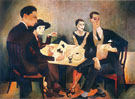 Self Portrait in a Group 1925 - Jose de Almada Negreiros reproduction oil painting