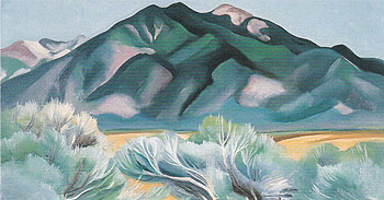 Taos Mountain New Mexico 1930 - Georgia O'Keeffe reproduction oil painting