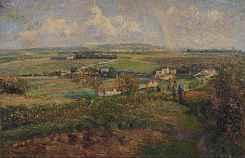 Rainbow Pontoise 1877 - Camille Pissarro reproduction oil painting