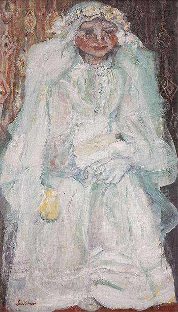 The Communicant The Bride c1924 - Chaim Soutine reproduction oil painting
