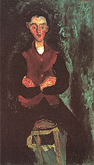 The Valet B c1927 - Chaim Soutine reproduction oil painting