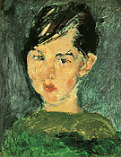 Girl in Green c1928 - Chaim Soutine reproduction oil painting