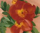 Two Austrian Copper Roses 1957 - Georgia O'Keeffe reproduction oil painting